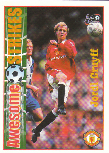 Jordi Cruyff Manchester United 1997/98 Futera Fans' Selection #58